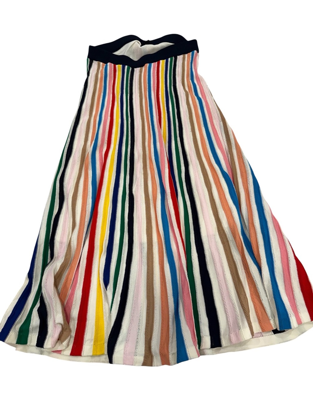 J. Crew Multicolor Vertical Stripe Midi Skirt - Picture 4 of 5